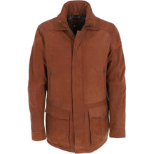 Carica l'immagine nel visualizzatore di Gallery, Men's Brown Nubuck Leather Jacket