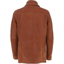 Carica l'immagine nel visualizzatore di Gallery, Men's Brown Nubuck Leather Jacket