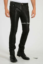 Last inn bildet i Galleri-visningsprogrammet, Men's Pure Lamb Leather slim fit trouser pants