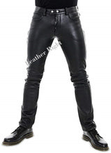 Lataa kuva Galleria-katseluun, Men's Handmade 100% sheep Leather Clubwear party trouser Pants