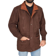 Load image into Gallery viewer, Men's Real Nubuck Leather Parka Jacket