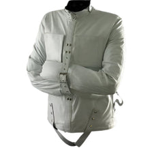 Afbeelding in Gallery-weergave laden, Genuine Leather White Strait Jacket