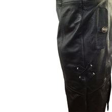Load image into Gallery viewer, Men's Black Genuine Leather Trench Coat Matrix Steampunk Gothic