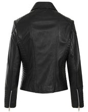 Last inn bildet i Galleri-visningsprogrammet, Women's Black Genuine Leather Quilted Jacket