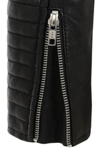Last inn bildet i Galleri-visningsprogrammet, Women's Black Genuine Leather Quilted Jacket