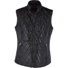 Last inn bildet i Galleri-visningsprogrammet, Women's Leather Diamond Stitched Gilet