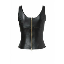 Load image into Gallery viewer, Women's Genuine Leather Sleeveless Top