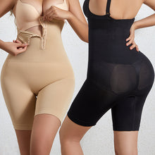 Lataa kuva Galleria-katseluun, Button Adjustment Seamless Straight Angle Plus Size Body Shaping Pants
