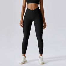 Cargar imagen en el visor de la galería, Threaded European And American Tight Yoga Pants For Outer Wear
