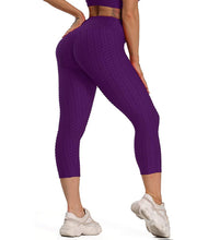 Last inn bildet i Galleri-visningsprogrammet, Women Cropped High Waisted Yoga Pants Bubble Hip Butt Lifting Leggings
