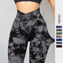 Lataa kuva Galleria-katseluun, Seamless Tie Dye Leggings Women Yoga Pants
