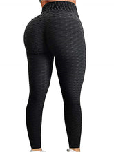 Load image into Gallery viewer, Leggings Women Gym High Waist Push Up Yoga Pants Jacquard Fitness Legging Running Trousers Woman Tight Sport Pants
