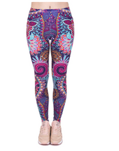 Last inn bildet i Galleri-visningsprogrammet, Printed thin pencil feet pants stretch big ladies yoga pants leggings
