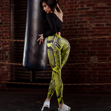 Last inn bildet i Galleri-visningsprogrammet, Women Snake Printed Leggings Women Push Up Fitness Sweatpants
