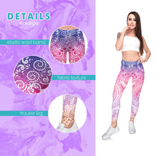 Carica l&#39;immagine nel visualizzatore di Gallery, Mandala flower print leggings
