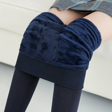 Cargar imagen en el visor de la galería, Fashionable Warm Fur Leggings Winter Body Legs Keep Warm
