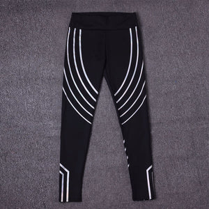 European beauty fitness yoga pants laser printing slim slimming sports leggings