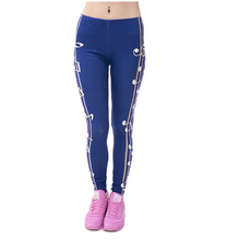 Last inn bildet i Galleri-visningsprogrammet, Printed thin pencil feet pants stretch big ladies yoga pants leggings
