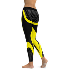 Charger l&#39;image dans la galerie, Geometric Honeycomb Digital Printing Pants, Yoga Pants, Sports Pants, High Elastic Bottompants
