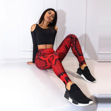 Last inn bildet i Galleri-visningsprogrammet, Women Snake Printed Leggings Women Push Up Fitness Sweatpants
