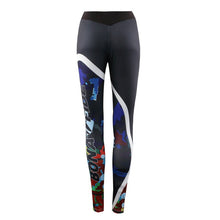 Laden Sie das Bild in den Galerie-Viewer, Printed Skinny Fitness Leggings
