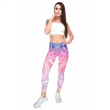 Carica l&#39;immagine nel visualizzatore di Gallery, Mandala flower print leggings
