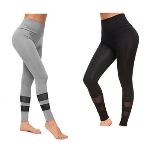 Looped mesh stitching yoga pants