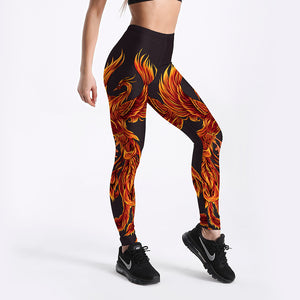 Rising Phoenix Yoga Workout Leggings