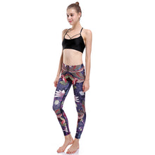 Load image into Gallery viewer, High Waist 3D Watercolor Hummingbird Yoga Workout Leggings
