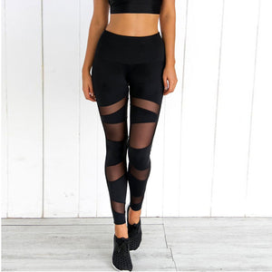 Mesh leggings fitness pants