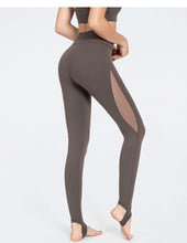 Load image into Gallery viewer, Mesh stitching slimming yoga pants
