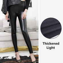 Indlæs billede til gallerivisning High Waist Leather Leggings
