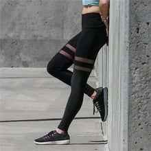 Load image into Gallery viewer, Double Loop Sheer Yoga Tights
