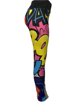 Afbeelding in Gallery-weergave laden, Cartoon pattern 3D printing dag personality high waist yoga pants sports leggings
