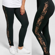 Load image into Gallery viewer, Plus Size Sexy Women Holllow Out Lace Leggings
