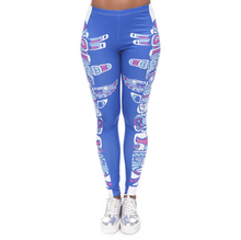 Last inn bildet i Galleri-visningsprogrammet, Printed thin pencil feet pants stretch big ladies yoga pants leggings
