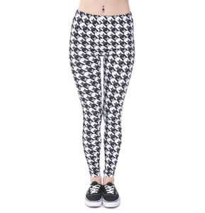 Printed thin pencil feet pants stretch big ladies yoga pants leggings