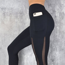 Charger l&#39;image dans la galerie, Mesh stitching yoga pants
