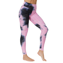 Load image into Gallery viewer, Yoga Jacquard Tie-Dye Yoga Clothes Bubble Yoga Pants
