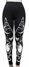 Cargar imagen en el visor de la galería, Ladies Fashion Print Gothic PUNK Sports Leggings Yoga Pants
