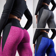 Load image into Gallery viewer, Contrasting Color Stitching Hip-Lifting Slim-Fitting Sports Running FitnessYoga Leggings
