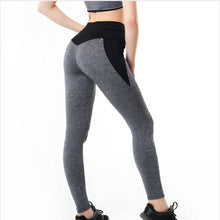 Load image into Gallery viewer, Contrasting Color Stitching Hip-Lifting Slim-Fitting Sports Running FitnessYoga Leggings
