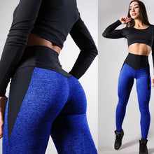 Load image into Gallery viewer, Contrasting Color Stitching Hip-Lifting Slim-Fitting Sports Running FitnessYoga Leggings
