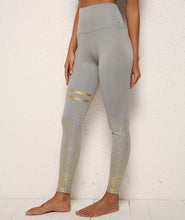 Last inn bildet i Galleri-visningsprogrammet, Hot Stamping Yoga Pants High Waist Stretch Fitness Hips Slim Leggings
