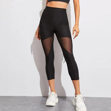 Last inn bildet i Galleri-visningsprogrammet, Women Leggings Gothic Insert Mesh Design Trousers Pants Big
