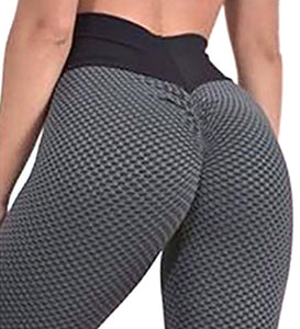 Honeycomb Peach Hip Pants Slim Yoga High Waist Leggings