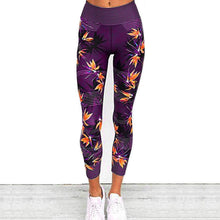 Cargar imagen en el visor de la galería, Yoga Pants Women&#39;s Fitness Sport Leggings Stripe Printing Elastic Gym Workout Tights S-XL Running Trousers Plus Size
