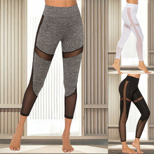 Load image into Gallery viewer, Black Mesh Leggings Women Pant High Waist Legging Fitness
