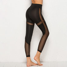 Carica l&#39;immagine nel visualizzatore di Gallery, Black Mesh Leggings Women Pant High Waist Legging Fitness
