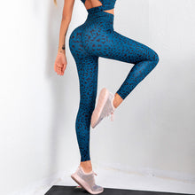 Indlæs billede til gallerivisning 21 Spring And Summer New Hot Models Printed Color Fitness Yoga Pants Women High Waist Peach Buttocks Quick-Drying Sports Tights
